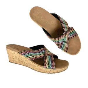 Skechers Luxe Foam wedge sandals